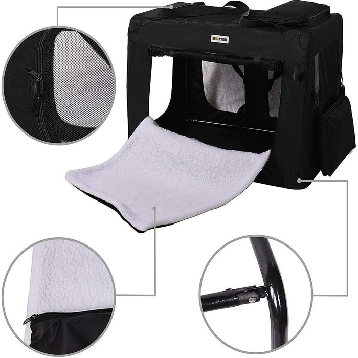 Складана переноска для собак Melko 82x58x58 см - переноска для котів та собак, сумка для тварин