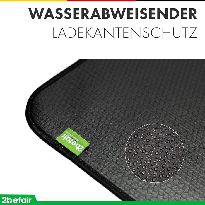 Захист краю багажника - Made in Germany, міцний захист краю багажника при завантаженні/розвантаженні, з кріпленням на липучках, 80 x 60 см, аксесуар для авто