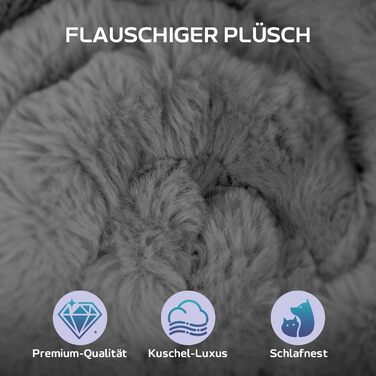 М'яке ліжко для собак Mora Pets: зручна та миюча підстилка-матрац для маленьких, середніх та великих собак, 91 x 60.5 см, темно-сірий