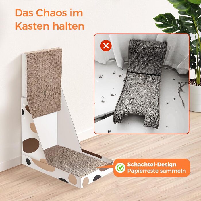 Котячий когтетопка ComSaf L-подібної форми, 64 см, з картону, для кішок, когтеточка, аксесуари для котів, когтеточки, котячі меблі