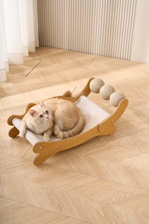 FUNACAY Дряпка для котів, іграшка-м'ячик, дряпка для кігтів - для природного догляду за кігтями