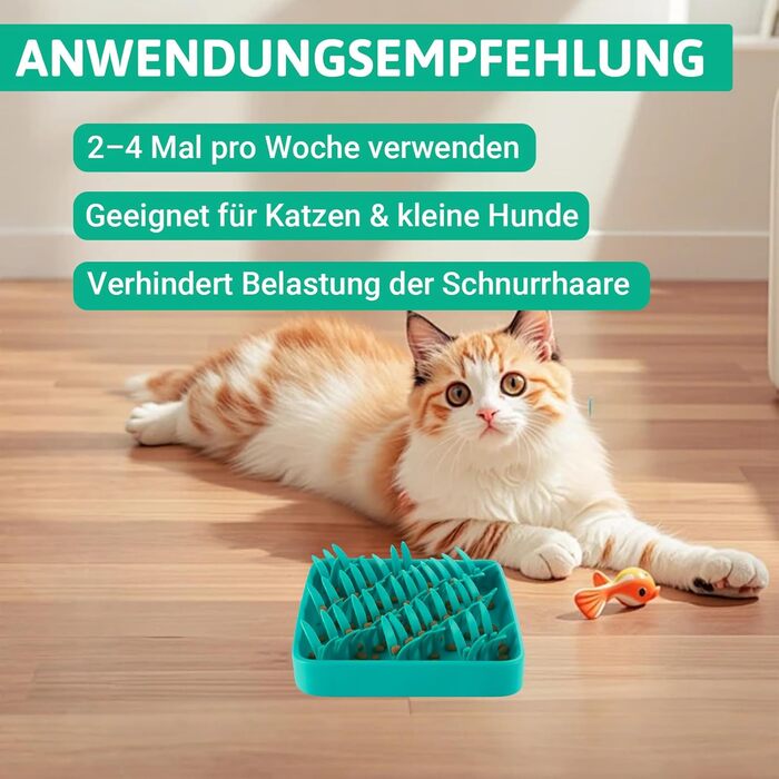 Силіконова килимок для собак PEGGY11, 28×28 см, Slow Feeder, антиковзаюча, легка у митті