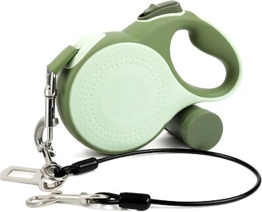 Рулетка для собак BMaobbo 8м, міцна сталева лебідка, тримач для відходів, антизаплутування, швидке гальмування, для собак до 50кг, для тренувань, лісу, пляжу