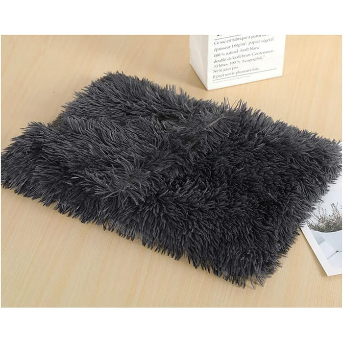 М'яка та зручна підстилка для котів та собак DaGrau, 100 x 75 см. Плюшевий килимок з антиковзким покриттям для котячого ліжечка, килимок для собак та котів