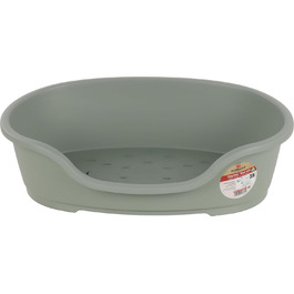 Кругле ліжко для собак Flamingo Tuck, зелене, розмір L (81x54x24 см), практичне, стильне та легко миється