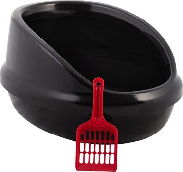 Кігтеточка Iris Ohyama PNE-500H біла - велика овальна лоток для котів, без кришки, BPA-free