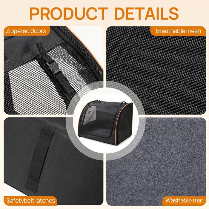 Транспортна переноска для собак та котів UNICITII, складана, до 11 кг