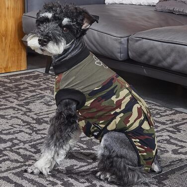 Тіло для собак після операції, захисний одяг для собак після кастрації/стерилізації, дихаючий, анти-витік ран, зелений, L