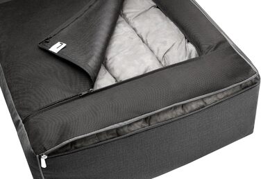 Ліжко для собак - кошик для собак маленьких, середніх та великих порід - подушка для собак - диванчик для собак - знімний та пральний чохол - Glamour New - розмір L: 98 x 66 см (XL - 116 x 78 см, Графіт Fancy)