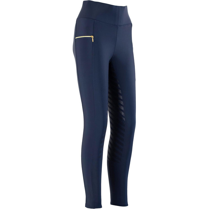 Легінси для верхової їзди Lazura Fenja | Повний силіконовий наповнювач | Рідзани з 2 кишенями для телефону | Легінси для верхової їзди Navy, розмір 36/38