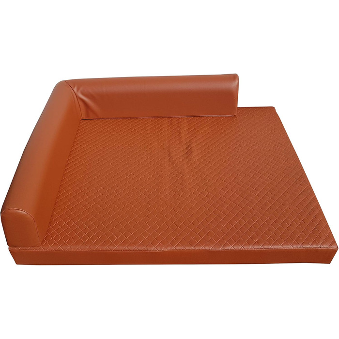 Ортопедичне собаче ліжко Natalia Spzoo Eckbett, кутові, коричневе, розмір S (80 x 60 см)