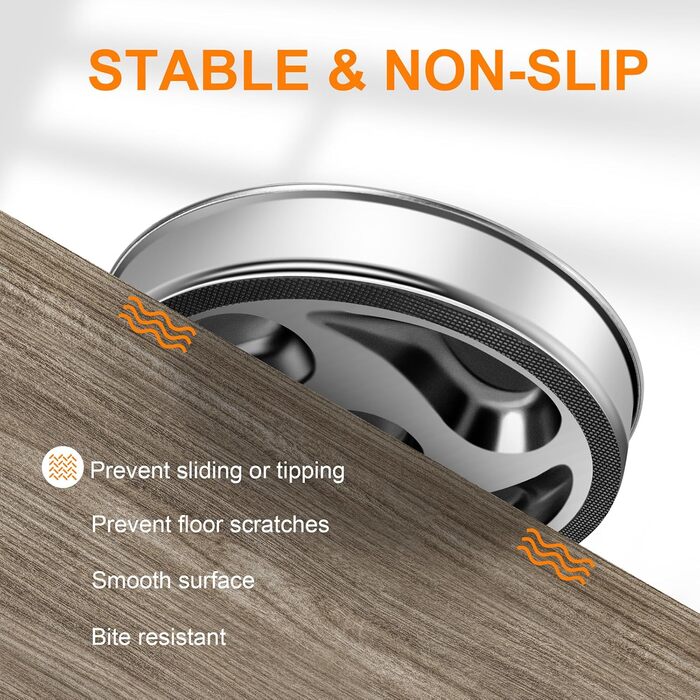 Антиблінковий набір для собак ACEONE з нержавіючої сталі 304, з силіконовим килимком, повільний годівниця для собак, великий антиблінковий набір для собак з підкладкою