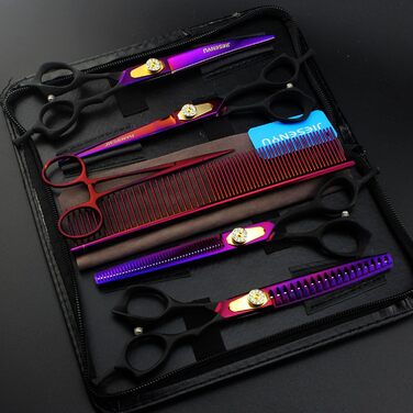 Набір професійних ножиць для грумінгу собак JIESENYU 7.0 дюймів (4 шт.)