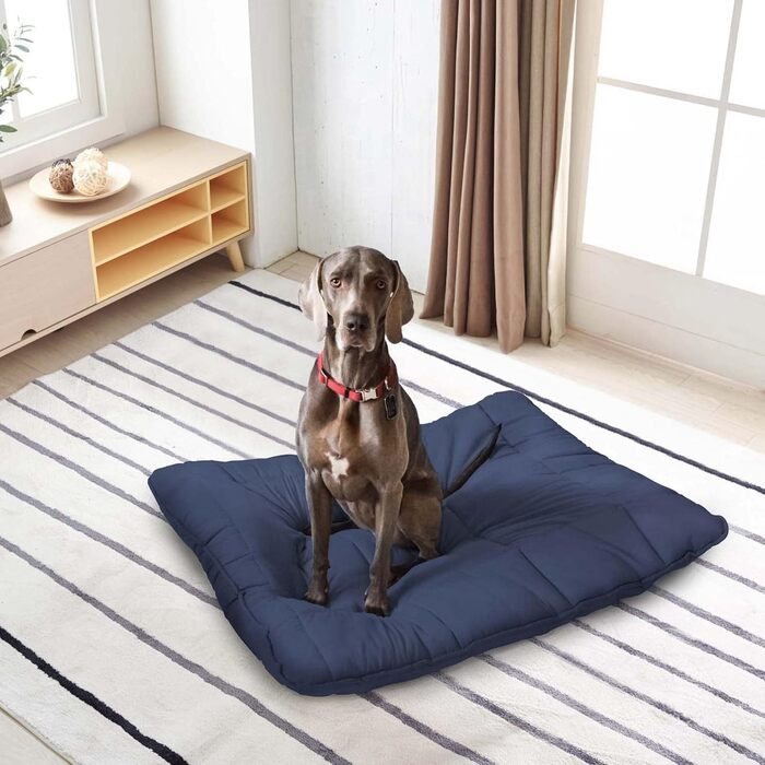 Елегантна подушка для собак Maxy, 60x100 см (темно-синій, 130x100 см)