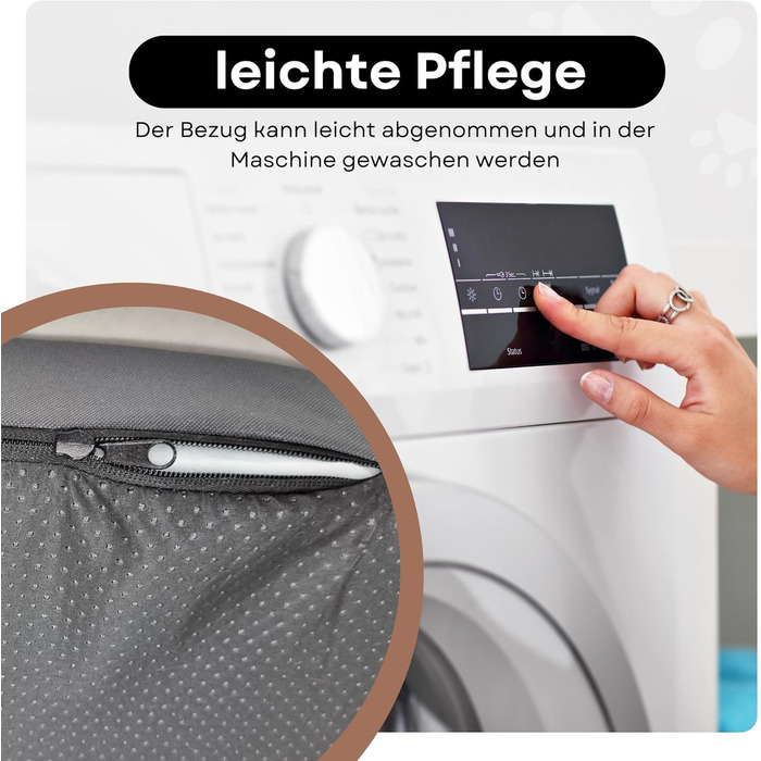 Ортопедичне собаче ліжко Odolplusz для великих собак | М'яке ліжко-матрац для собак середніх та великих порід | Знімний, пральний чохол (Сірий, 120x80x7 см)