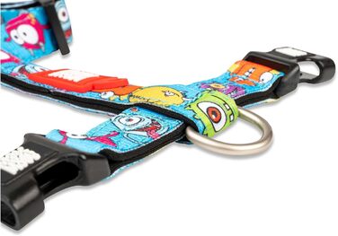 Нашийник для собак Max & Molly H-подібної форми, Ultrabequemes Geschirr Hund, Neopren, середні породи, Little Monsters/M, з підкладкою, безпечний, ультралегкий, комфортний для вашого улюбленця