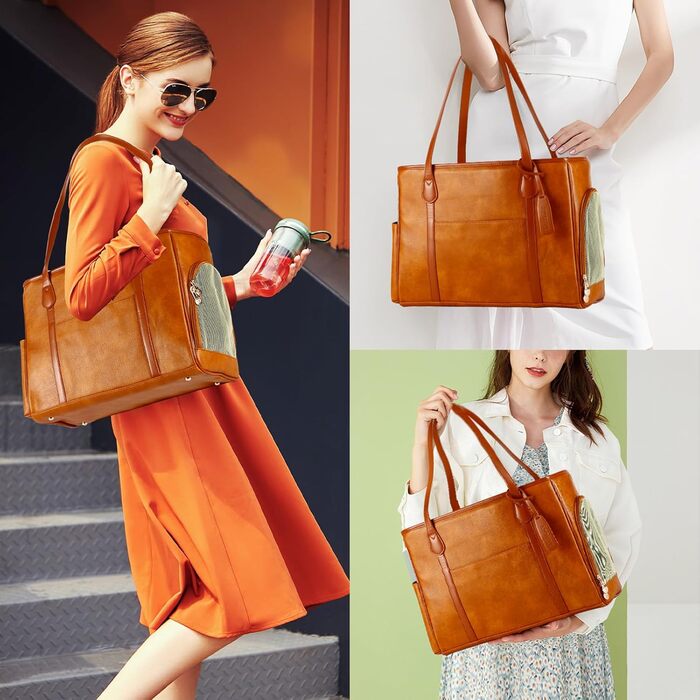 Сумка-переноска для собак та котів Monanller, шкіряна, для маленьких собак, кошенят, цуценят, схвалена авіаперевізниками, м'які стінки, коричнева