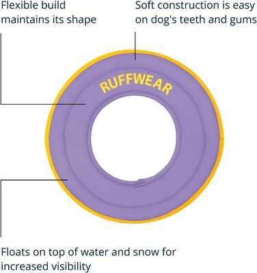 Фрісбі Ruffwear Hydro Plane для собак, фіолетовий, L, 30,5 см