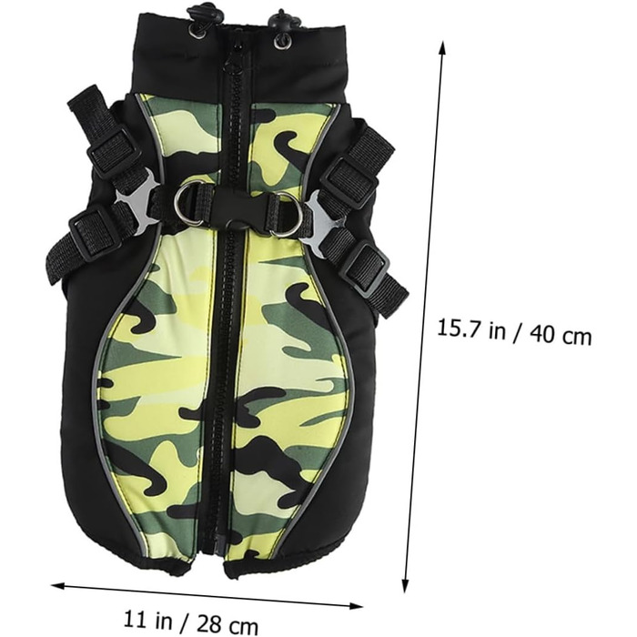 Зносостійкий одяг для цуценят з нагрудником та ремінцем на спину. Дихаючий костюм для собак з легкого матеріалу для маленьких собак. Портативний теплий одяг для собак на особливі випадки