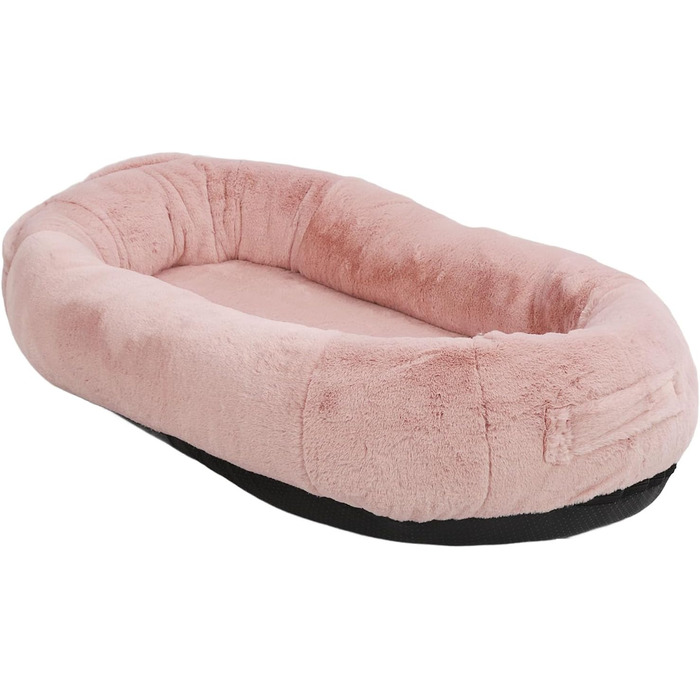 Велике собаче ліжко розміром з людину з знімним, машинно-праним подушкою та сумкою для зберігання (100x70x30 см)