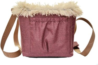 Автомобільний підлокітник для собак | Універсальний, миючий, зносостійкий, для середніх консолей, передніх та задніх сидінь | Сумка для собак, для маленьких порід | Колір: Бордовий