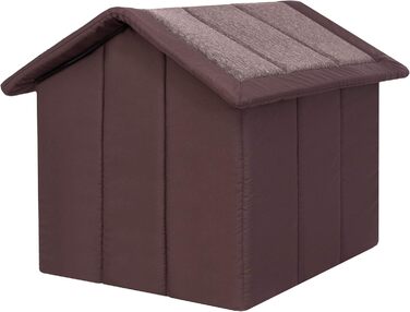Будка-лігво для собак і котів XXXL, 76x72 см, темно-коричнева