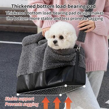 Транспортна сумка для кота - водонепроникна сумка-переноска на плече для котів | Для маленьких та середніх порід, сірого кольору