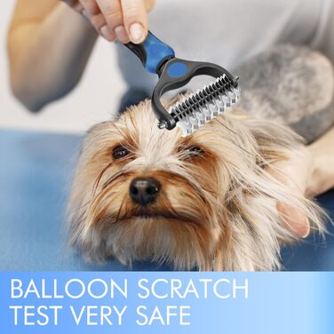 Гребінець для вичісування собак та котів OneCut - вичісування, розплутування, видалення ковтунів (червоний)