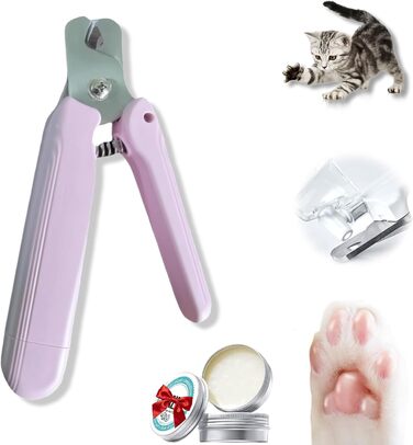 Триммер для собак та котів 2-в-1 з LED підсвічуванням та контейнером для збору шерсті, Krallenschneider