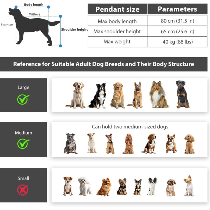 Трансформер для собак XL: велосипедний/біговий, 2-в-1, з гальмом та світловідбивачами, 600D Oxford, до 40 кг (Помаранчевий)