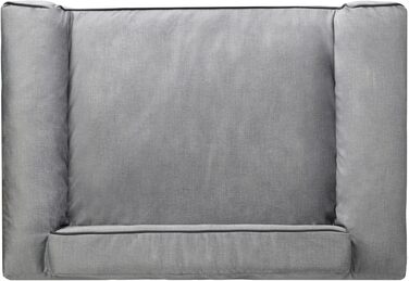 Ліжко для собак Glamour New, знімний і праний чохол, розмір M 78x53 см, сірий Fancy, лежак-корзина для малих, середніх і великих порід