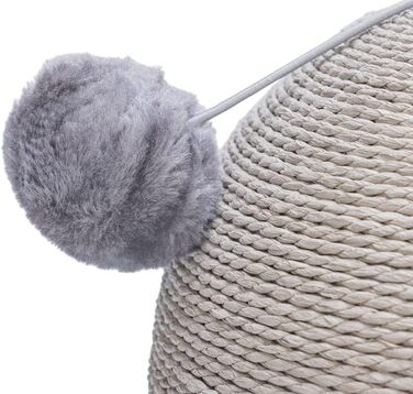 Karlie Kratzball Bolly - іграшка-царапка для котів, сіра, 30,5 x 30,5 x 28 см