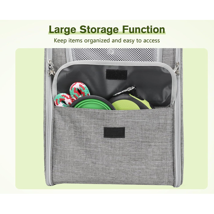 Плед-рюкзак для кота Pecute, сірий, класичний, до 6 кг