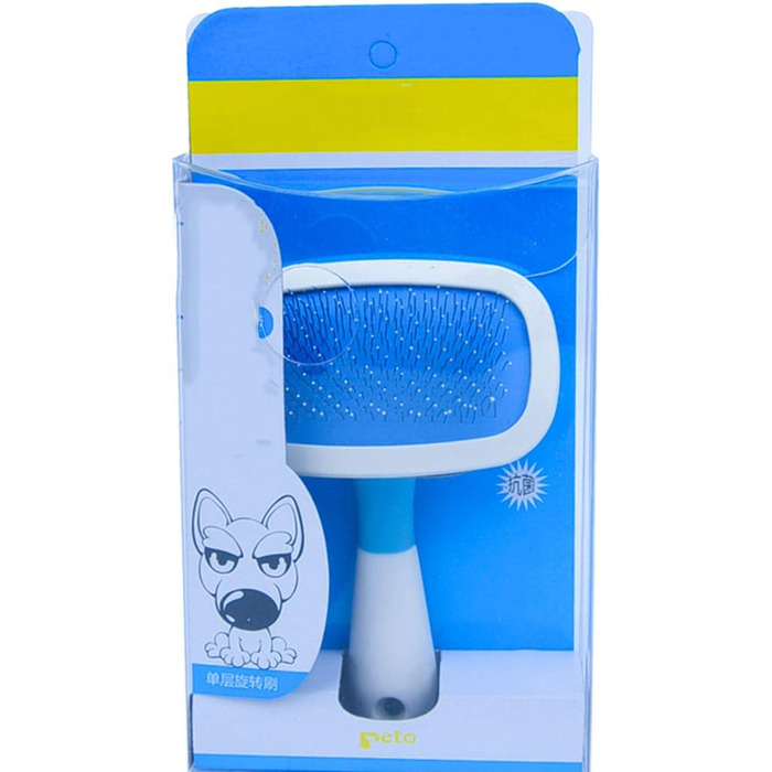 Професійний гребінь для видалення ковтунів у собак та котів. Інструмент для грумінгу та видалення шерсті. Blue