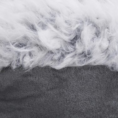 Крісло-ліжко для собак Rosewood Luxus Small, сіре, 50 см, з антиковзною основою, машинне прання (53 x 63 x 23 см)