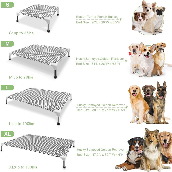 Підвищене собаче ліжко для вулиці, великий розмір, бавовна, антиковзні ніжки, до 45 кг (трикутник, X-Large)