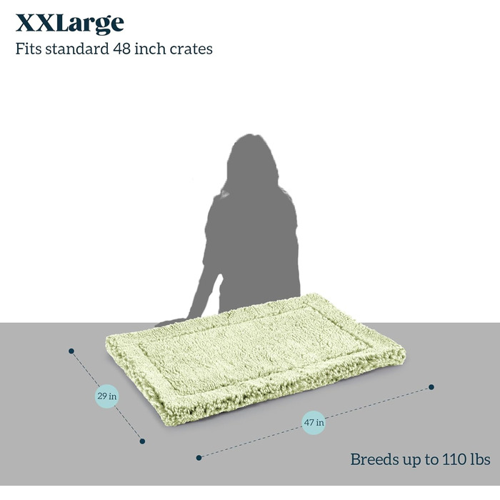 Міцне собаче ліжко Stoutwool – м'яка підстилка в переноску для собак – надійна підстилка для собачих будок, стійка до кусання – можна прати, ідеально підходить для маленьких порід, розмір 119 x 74 x 5 см