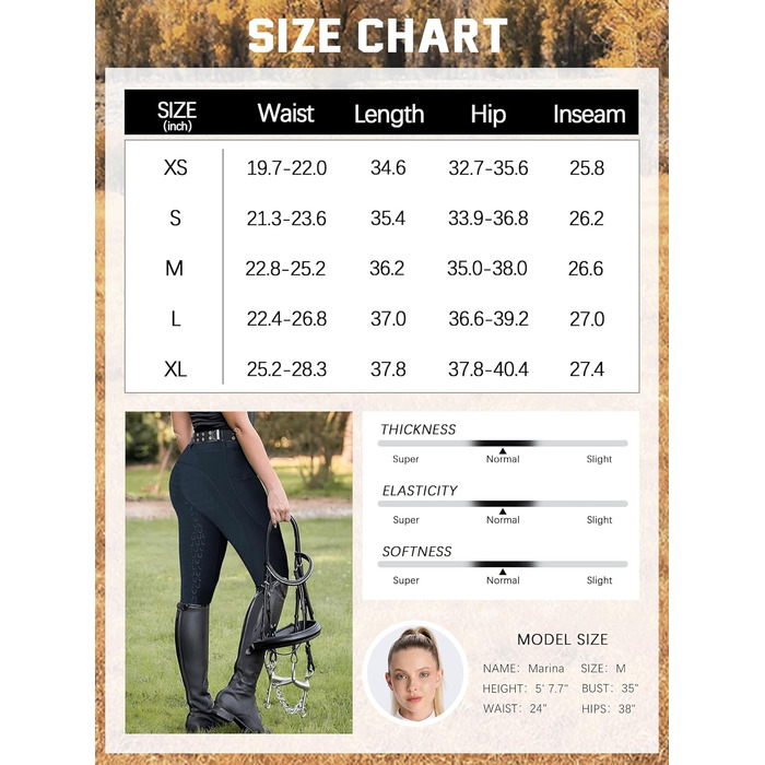 Жіночі рейтузи для верхової їзди DMVOD з силіконовим зчепленням - штани для верхової їзди (Темно-синій, XS)