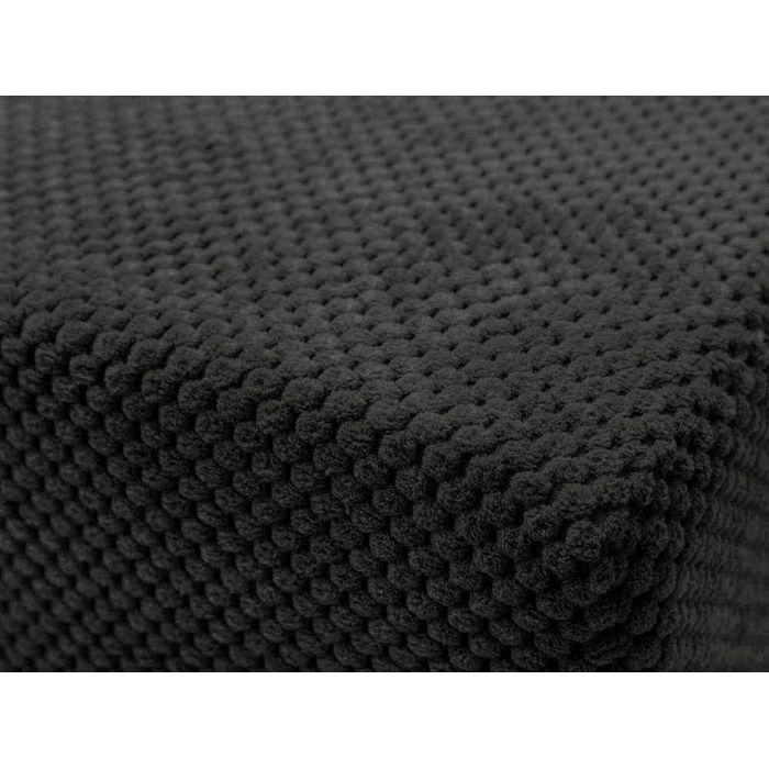 Сходинка для собак та котів 50 см | 5 сходинок | М'який плюшевий чохол | Чорний колір | Для ліжка та авто