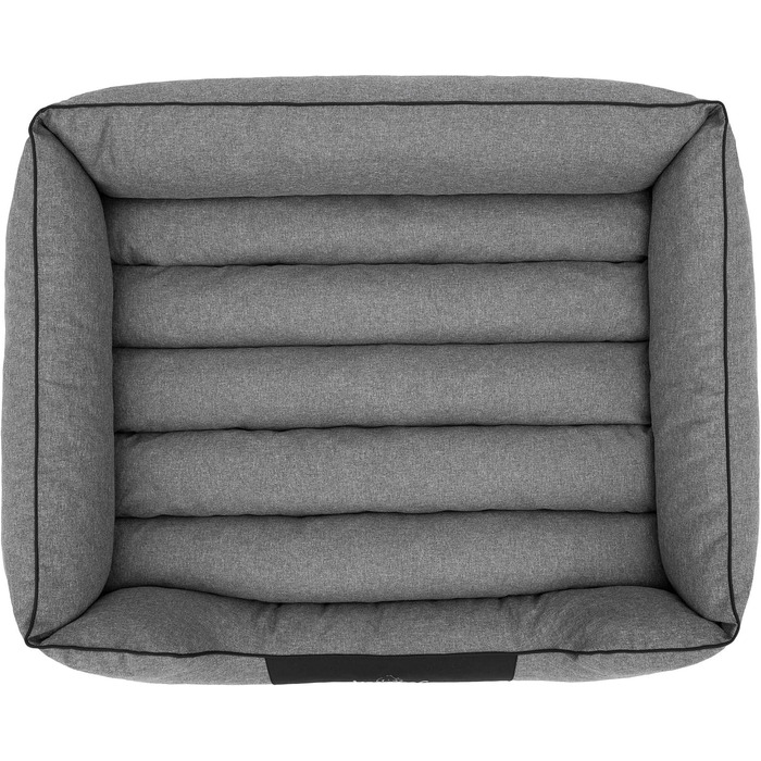 Крісло-ліжко для собак XL (85x65 см), м'яке, сіре, для домашніх тварин