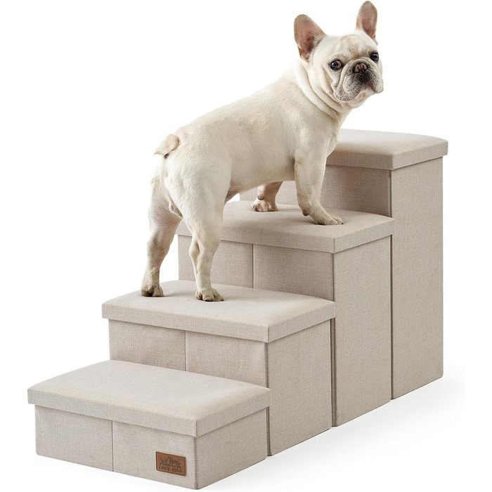 Сходинки для собак маленьких порід зі зберіганням, широкі, складані для ліжка та дивана, з неслизьким покриттям, водонепроникні (3x97x56 см), 3x97x56 см (бежевий, 4, 43x97x56 см)