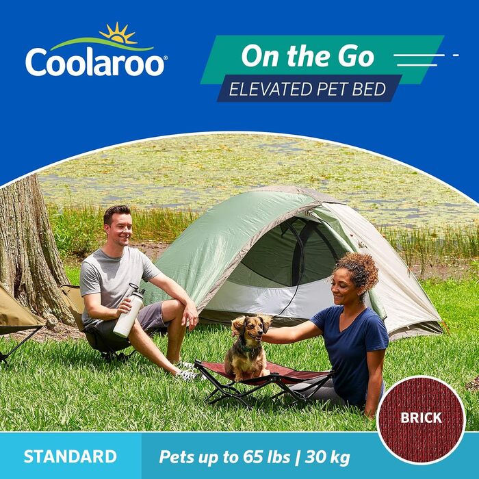 Килимок для тварин Coolaroo On The Go, стандартний, цегляно-кораловий, 61x61x20 см