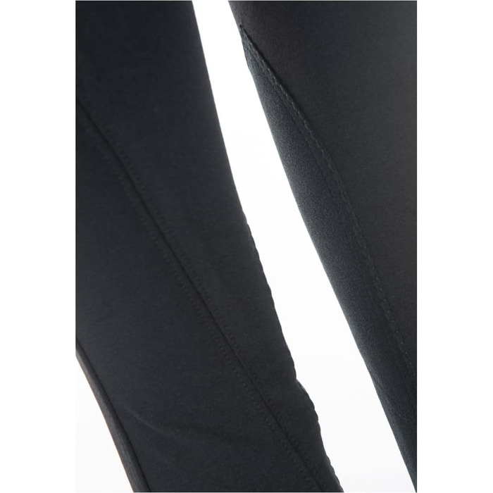 Дитячі штани для верхової їзди RL24 Winter - чорні, розмір 98-176 | З накладкою на коліна з синтетичної шкіри, дихаючі, теплі | Верхова екіпіровка для дітей