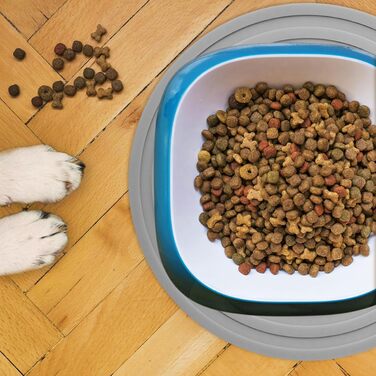 Силіконові килимки під годівниці для котів та собак, нековзкі, водонепроникні (сірий, 23.6 см)