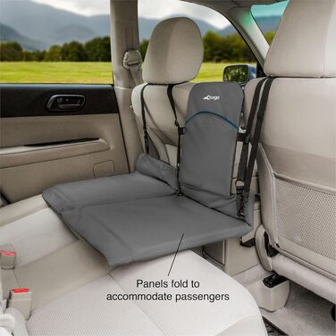 Захист для заднього сидіння авто Kurgo: міцний, водонепроникний, двосторонній, чорний/пісочний