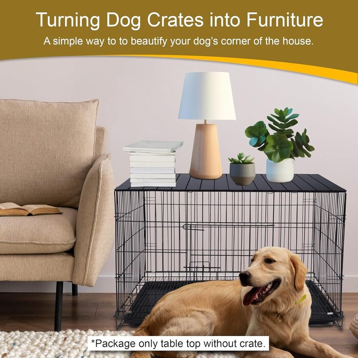 Алюмінієвий накладний лежак для собаки на переноску 91.4 см, складний, декоративний, для лежака/переноски для собак, чорний