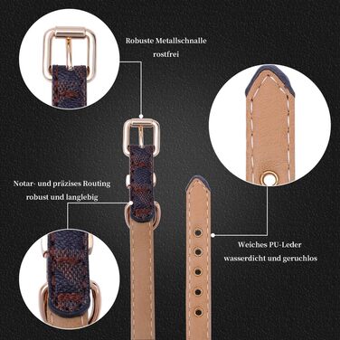 Нашийник для собак та котів Viwind з м'якої шкіри, регульований, повідковий комплект (1.5/2см), білий