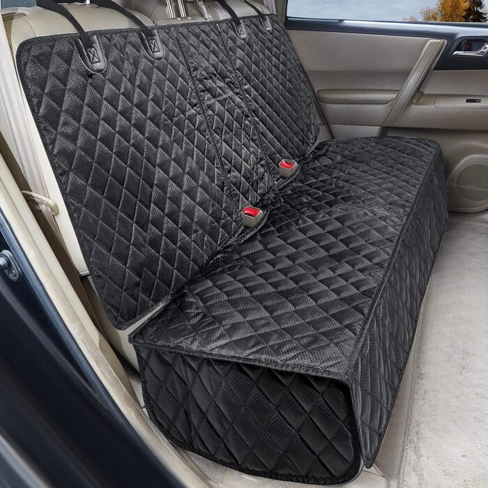 Водонепроникна накидка для автосидіння ISOFIX ANOSOSPECIAL XL, захисна накидка для заднього сидіння авто для собак, універсальна для SUV, чорна, стійка до подряпин