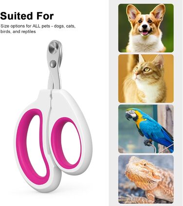 Тример для кігтів домашніх тварин - Katzennagelknipser (рожевий)