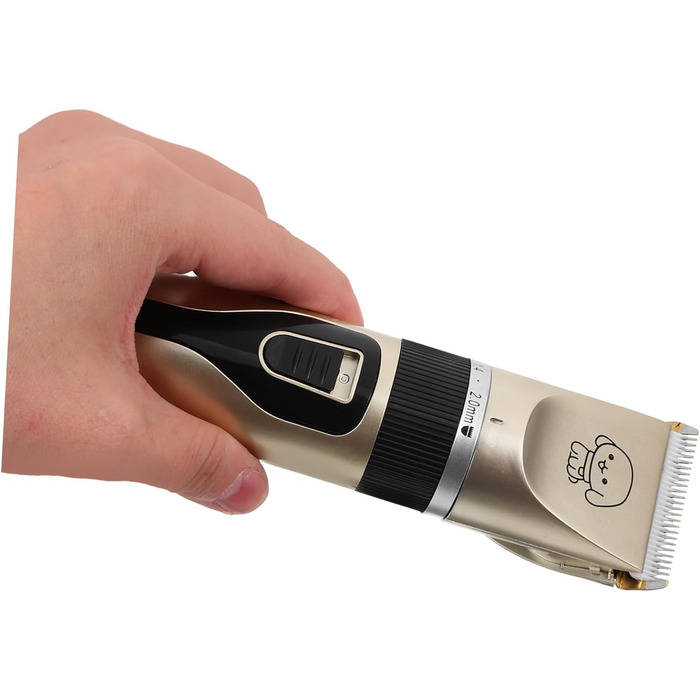 Електрична машинка для стрижки собак Supvox з титановими лезами, тиха та з низькою вібрацією, безпечне стриження вух, морди та лап, для собак та цуценят